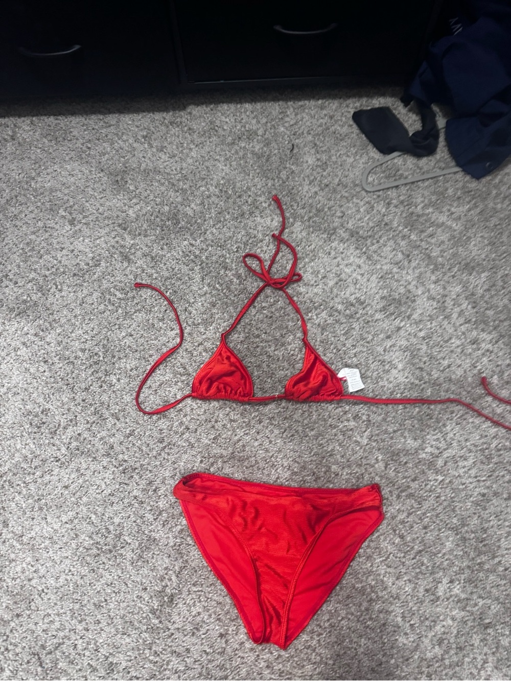 Juicy Couture Red Triangle String Bikini Two-Piece